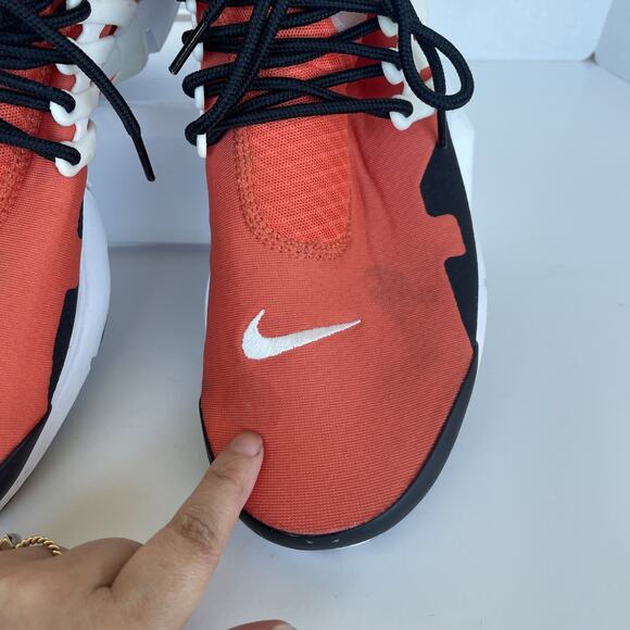 Nike Air Presto Mid Utility Orange Men's Size 12 DC8751-800 Great Condition - Picture 5 of 6